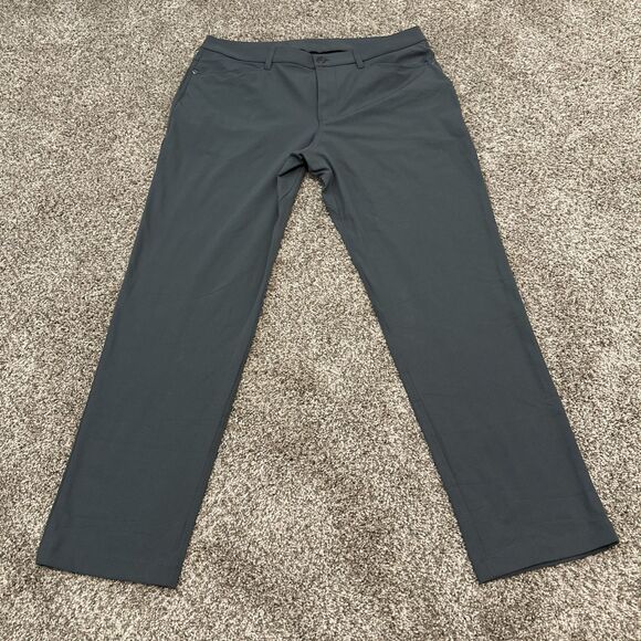 Lululemon ABC Classic-Fit 5 Pocket Athletic Pants Gray Men’s Size 35x30 - Picture 1 of 8